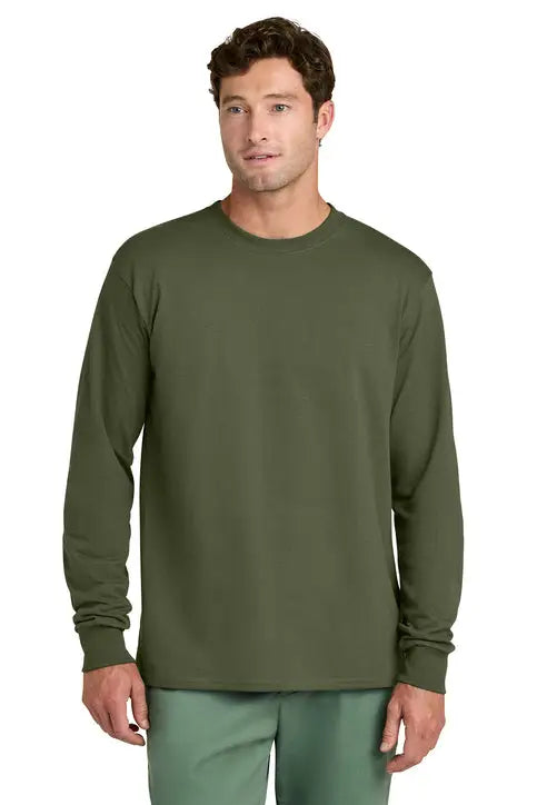 Port & Company Pc54ls co Long Sleeve Core Cotton Tee - Olive Drab Green