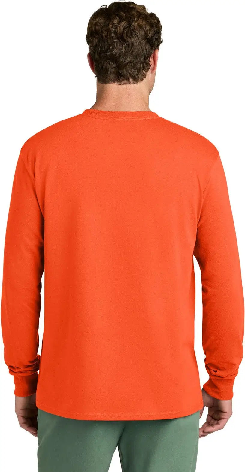 Port & Company Pc54ls co Long Sleeve Core Cotton Tee - Orange