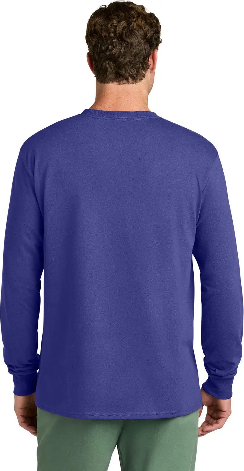 Port & Company Pc54ls co Long Sleeve Core Cotton Tee - Purple