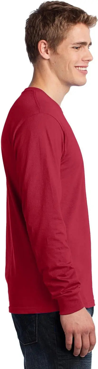Port & Company Pc54ls co Long Sleeve Core Cotton Tee - Red