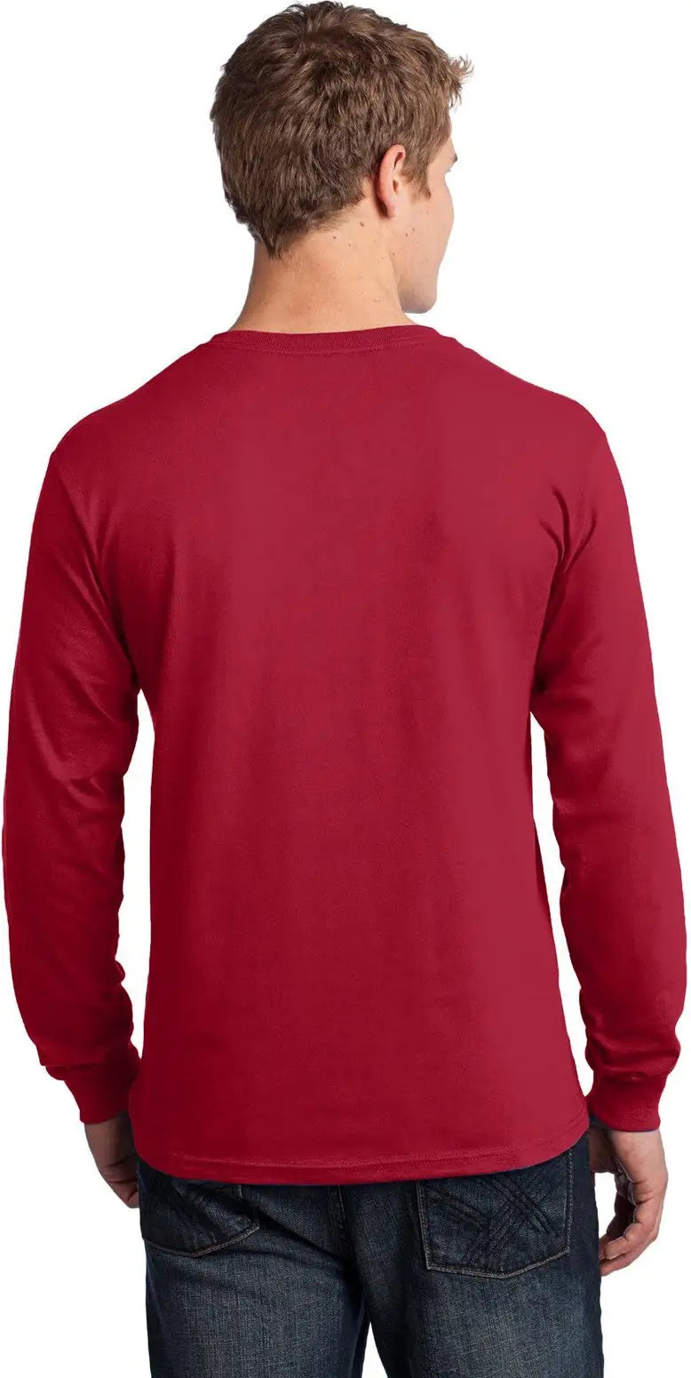 Port & Company Pc54ls co Long Sleeve Core Cotton Tee - Red
