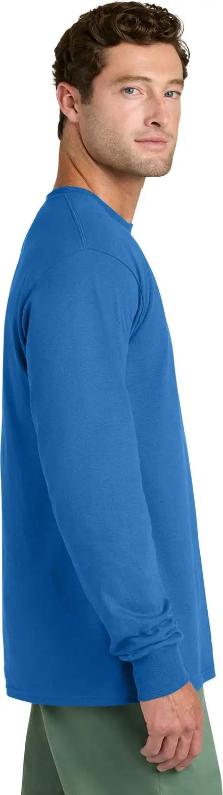 Port & Company Pc54ls co Long Sleeve Core Cotton Tee - Royal