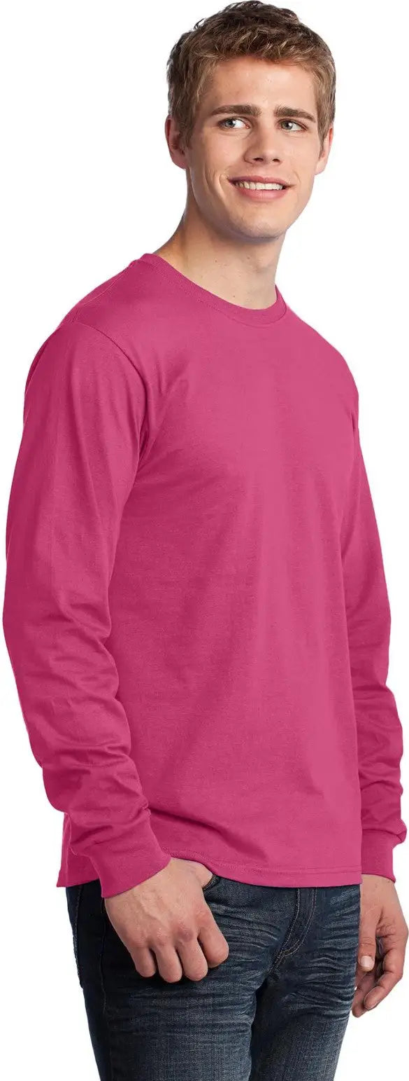 Port & Company Pc54ls co Long Sleeve Core Cotton Tee - Sangria