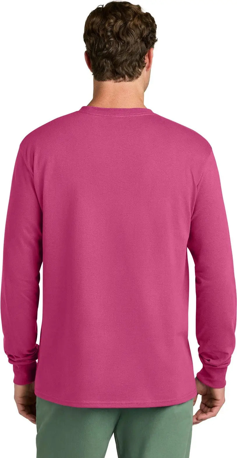 Port & Company Pc54ls co Long Sleeve Core Cotton Tee - Sangria
