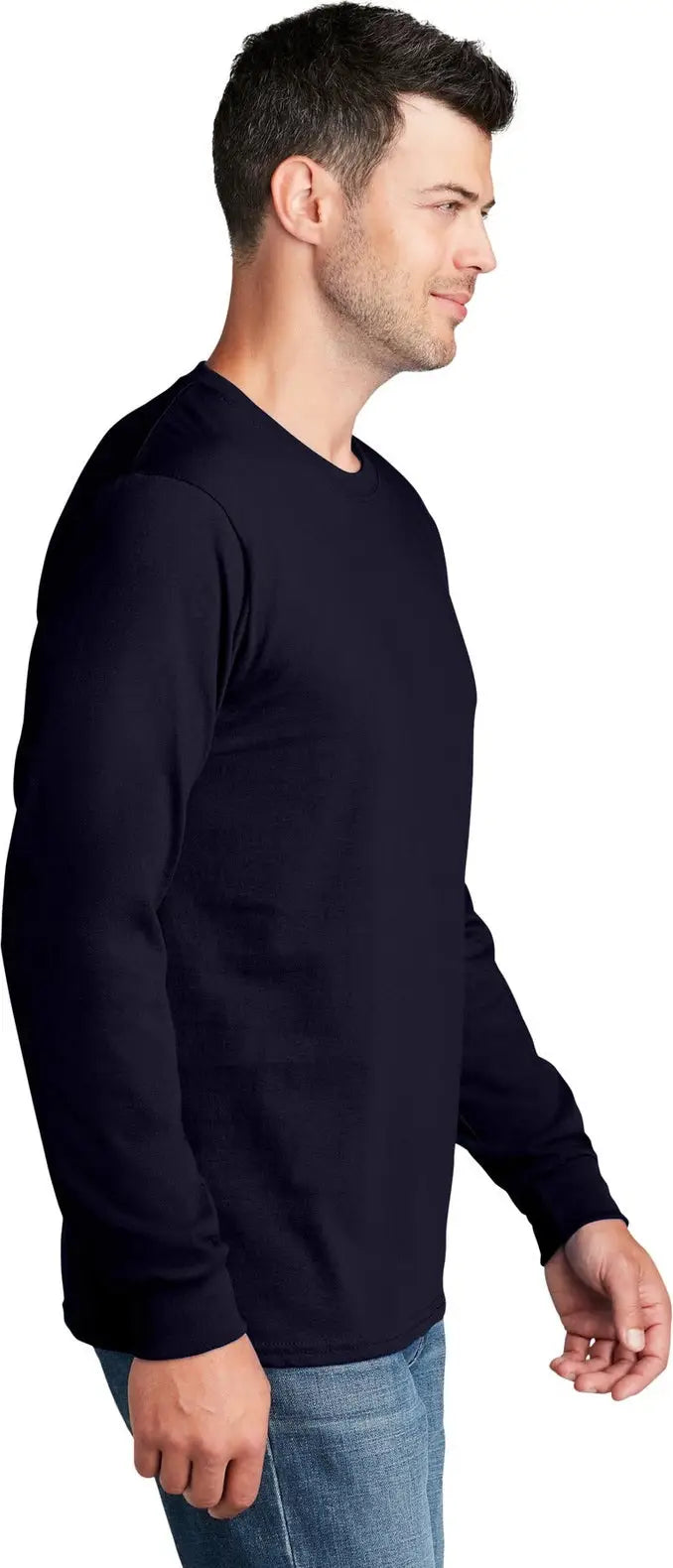 Port & Company Pc54ls co Long Sleeve Core Cotton Tee - True Navy