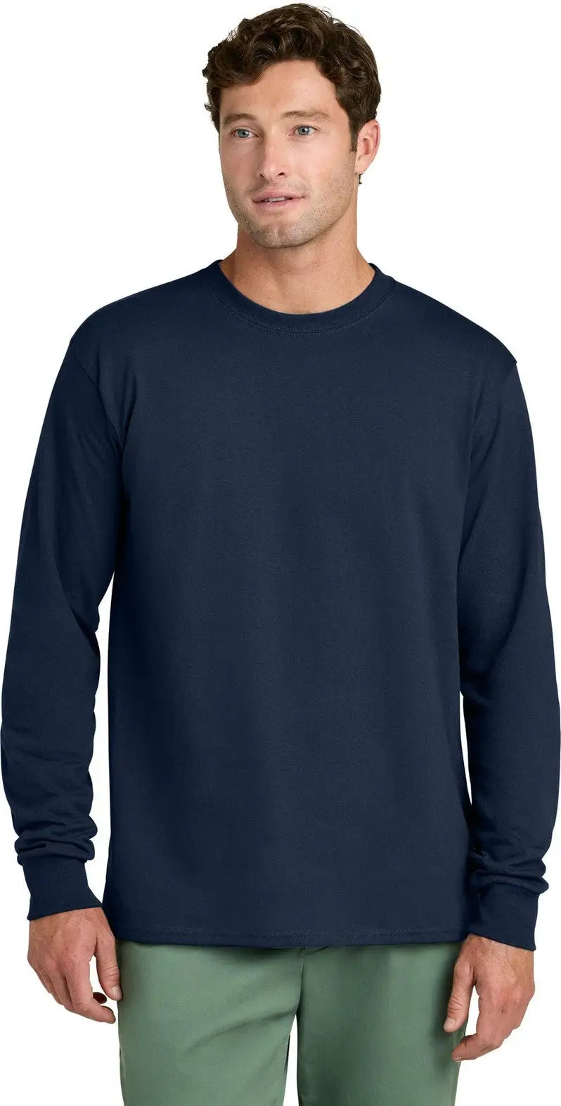 Port & Company Pc54ls co Long Sleeve Core Cotton Tee - True Navy
