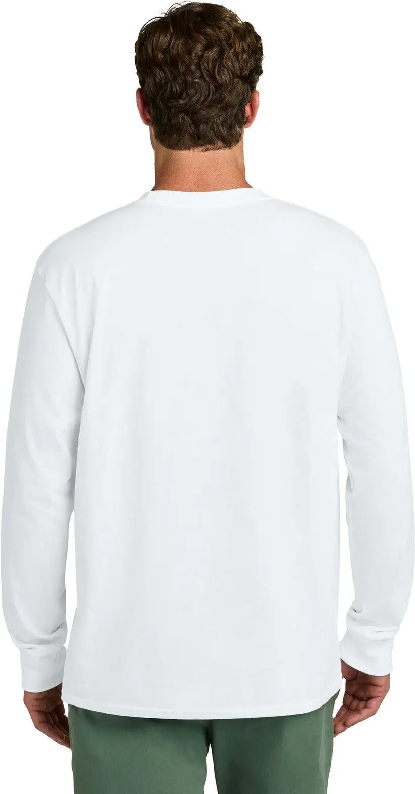 Port & Company Pc54ls co Long Sleeve Core Cotton Tee - White