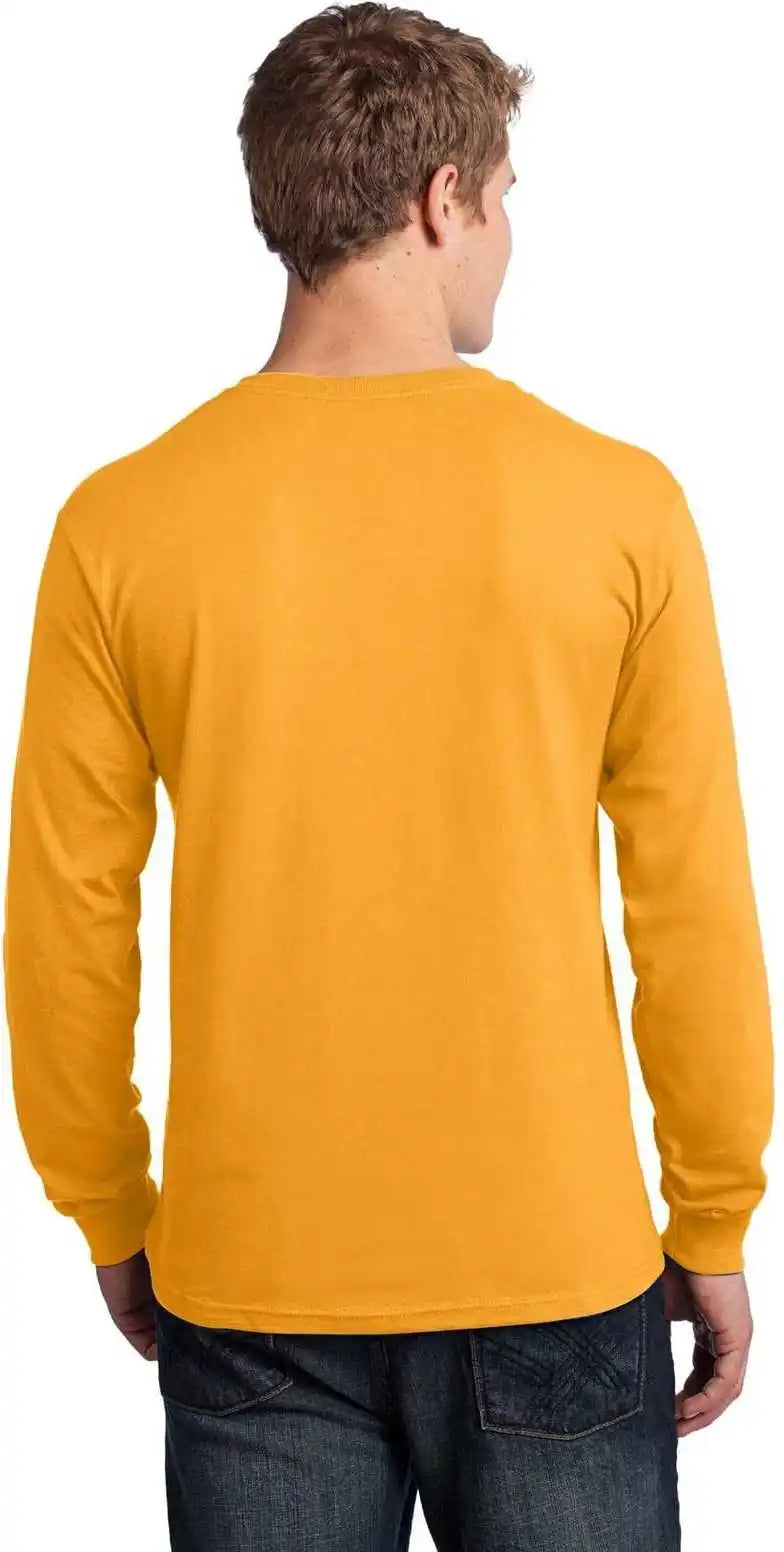 Port & Company Pc54ls Long Sleeve Core Cotton Tee Gold