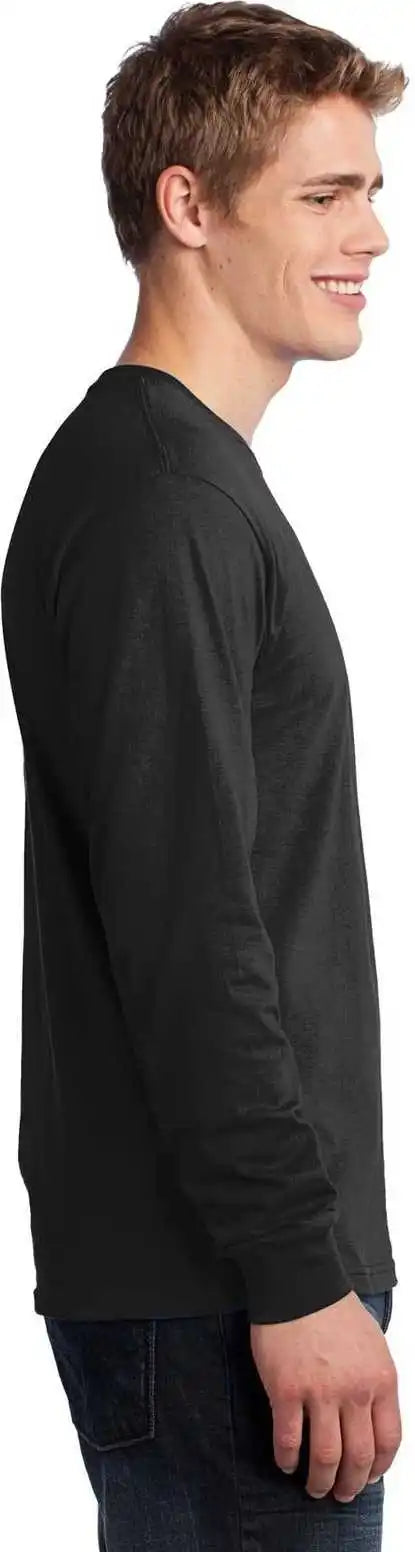 Port &amp; Company Pc54ls Long Sleeve Core Cotton Tee Jet Black