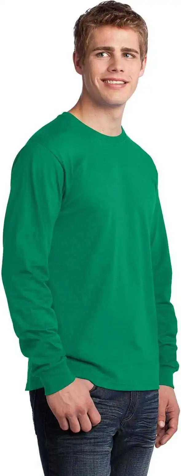 Port &amp; Company Pc54ls Long Sleeve Core Cotton Tee Kelly