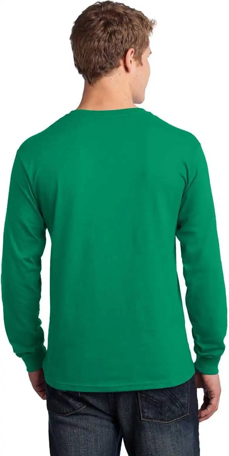 Port & Company Pc54ls Long Sleeve Core Cotton Tee Kelly