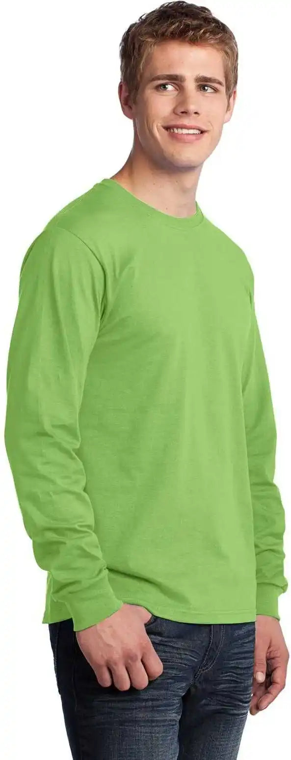 Port & Company Pc54ls Long Sleeve Core Cotton Tee Lime