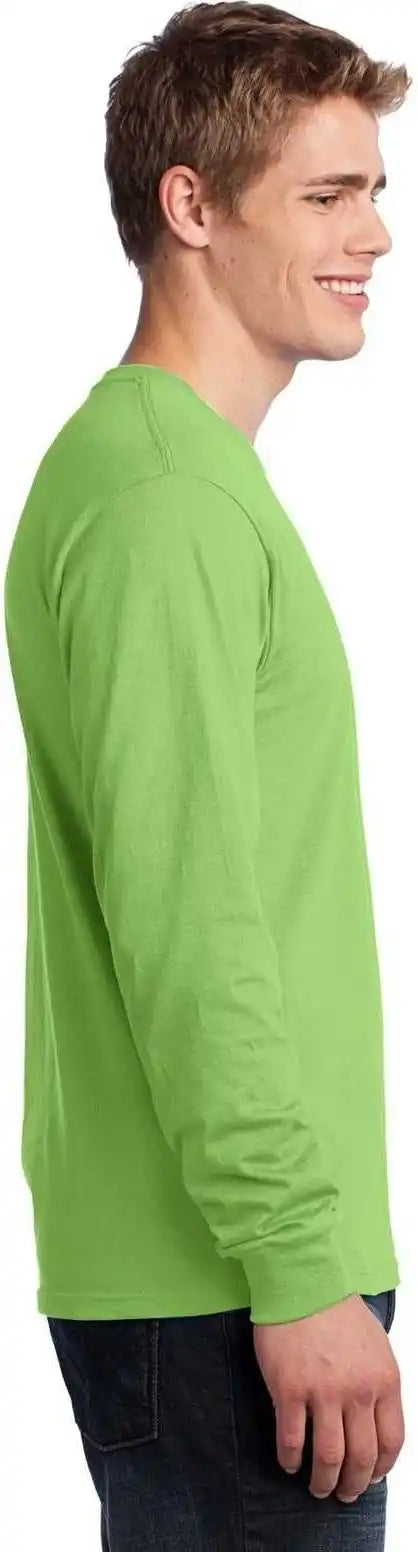 Port & Company Pc54ls Long Sleeve Core Cotton Tee Lime