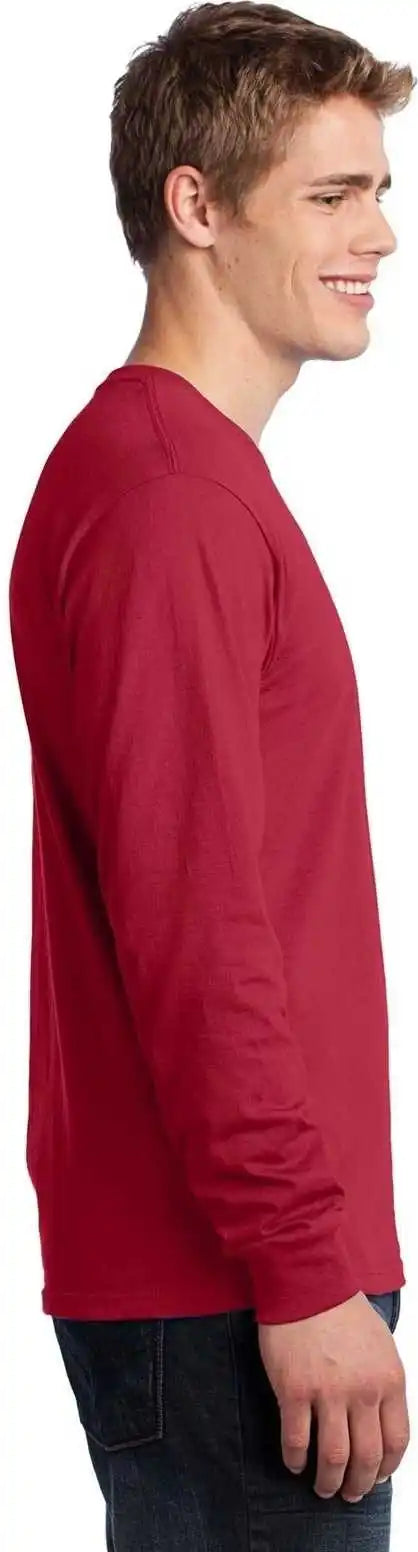 Port &amp; Company Pc54ls Long Sleeve Core Cotton Tee Red