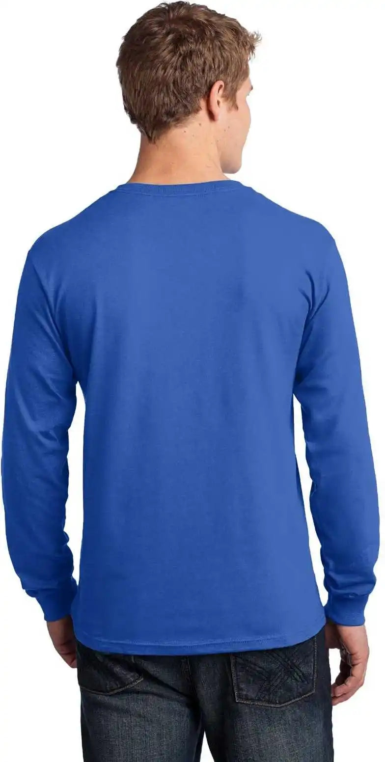 Port & Company Pc54ls Long Sleeve Core Cotton Tee Royal