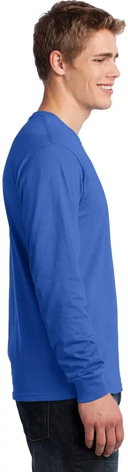 Port &amp; Company Pc54ls Long Sleeve Core Cotton Tee Royal