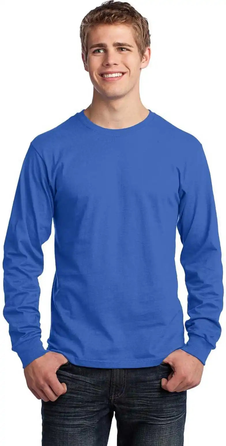 Port & Company Pc54ls Long Sleeve Core Cotton Tee Royal
