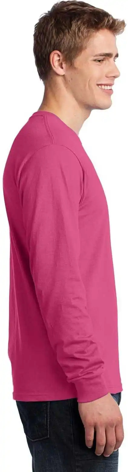 Port &amp; Company Pc54ls Long Sleeve Core Cotton Tee Sangria