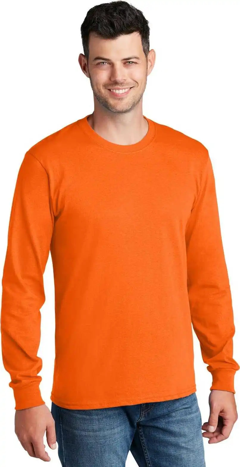 Port & Company Pc54ls Long Sleeve Core Cotton Tee - Sorange
