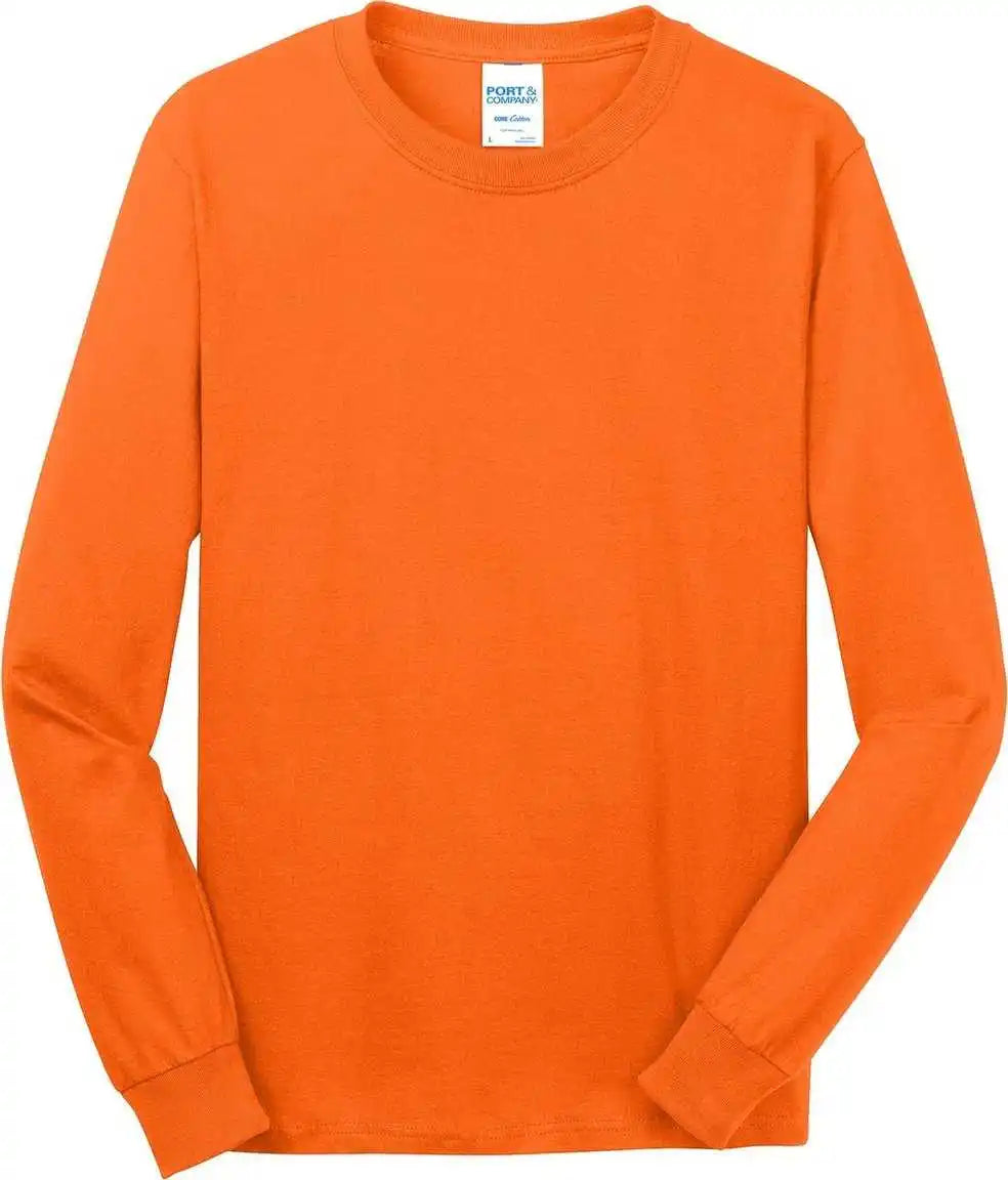 Port & Company Pc54ls Long Sleeve Core Cotton Tee Sorange