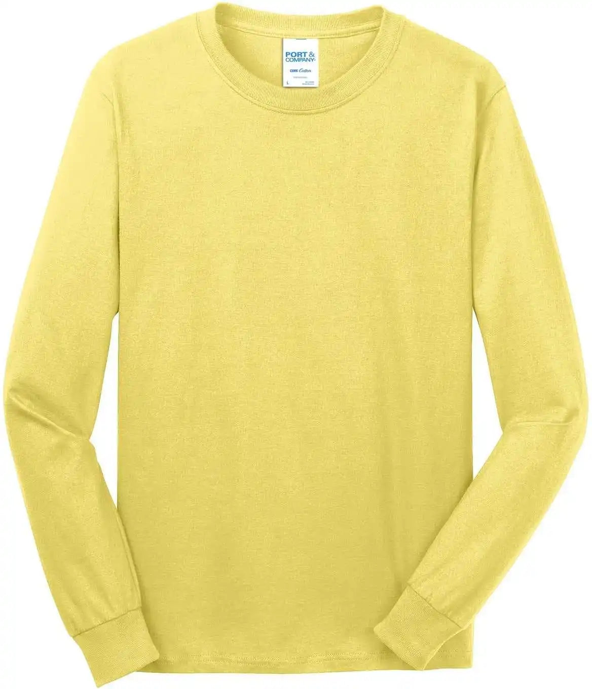 Port &amp; Company Pc54ls Long Sleeve Core Cotton Tee - Yellow