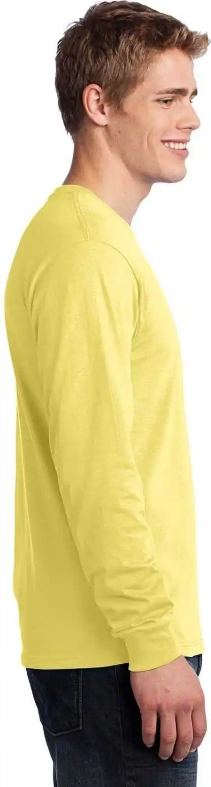 Port &amp; Company Pc54ls Long Sleeve Core Cotton Tee - Yellow