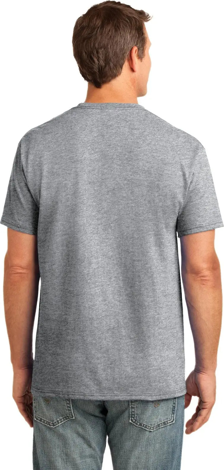 Port & Company Pc54p co Core Cotton Pocket Tee - Athletic Heather