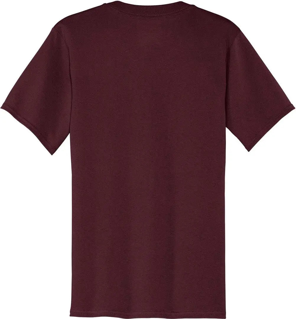 Port & Company Pc54p co Core Cotton Pocket Tee - Athletic Maroon - Adult s