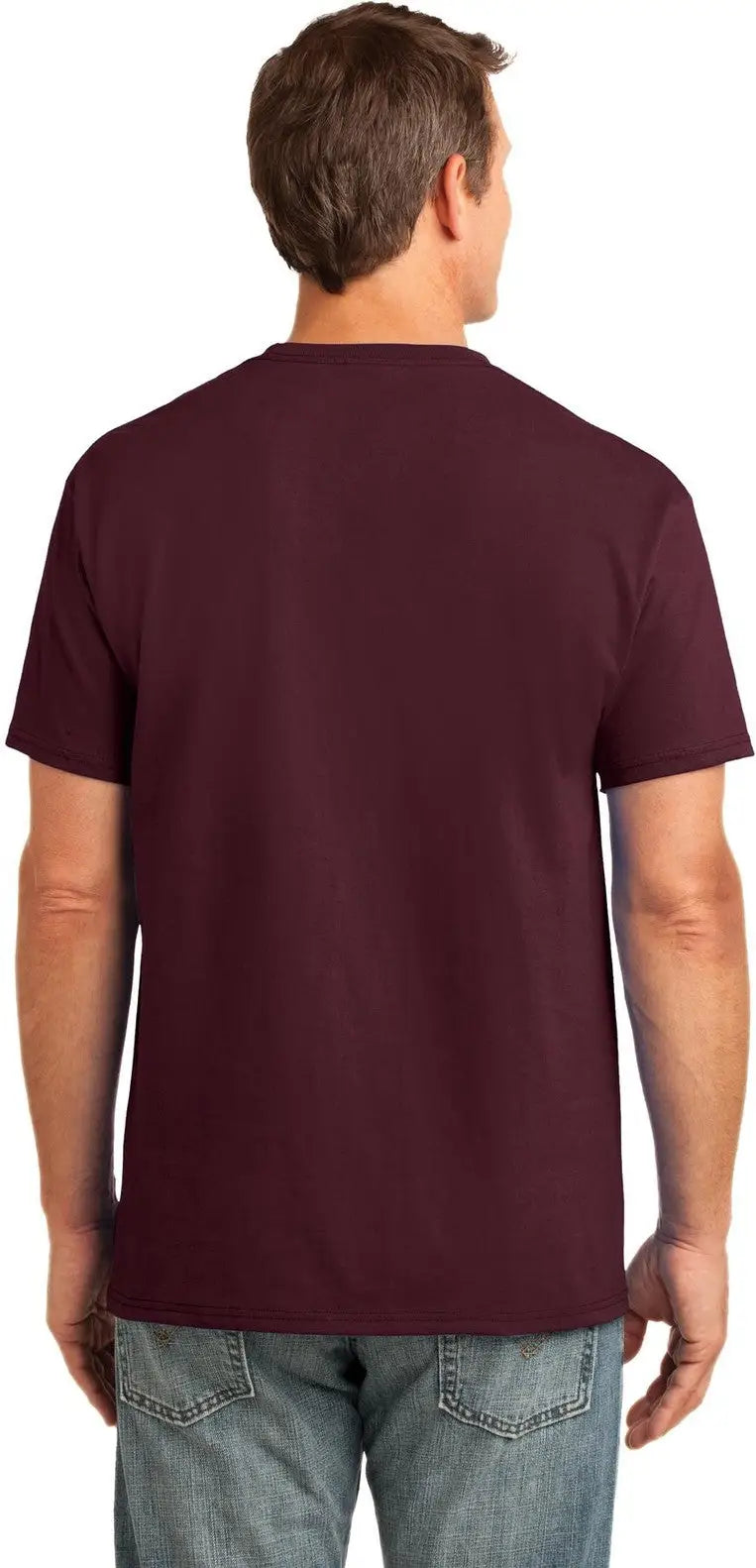 Port & Company Pc54p co Core Cotton Pocket Tee - Athletic Maroon