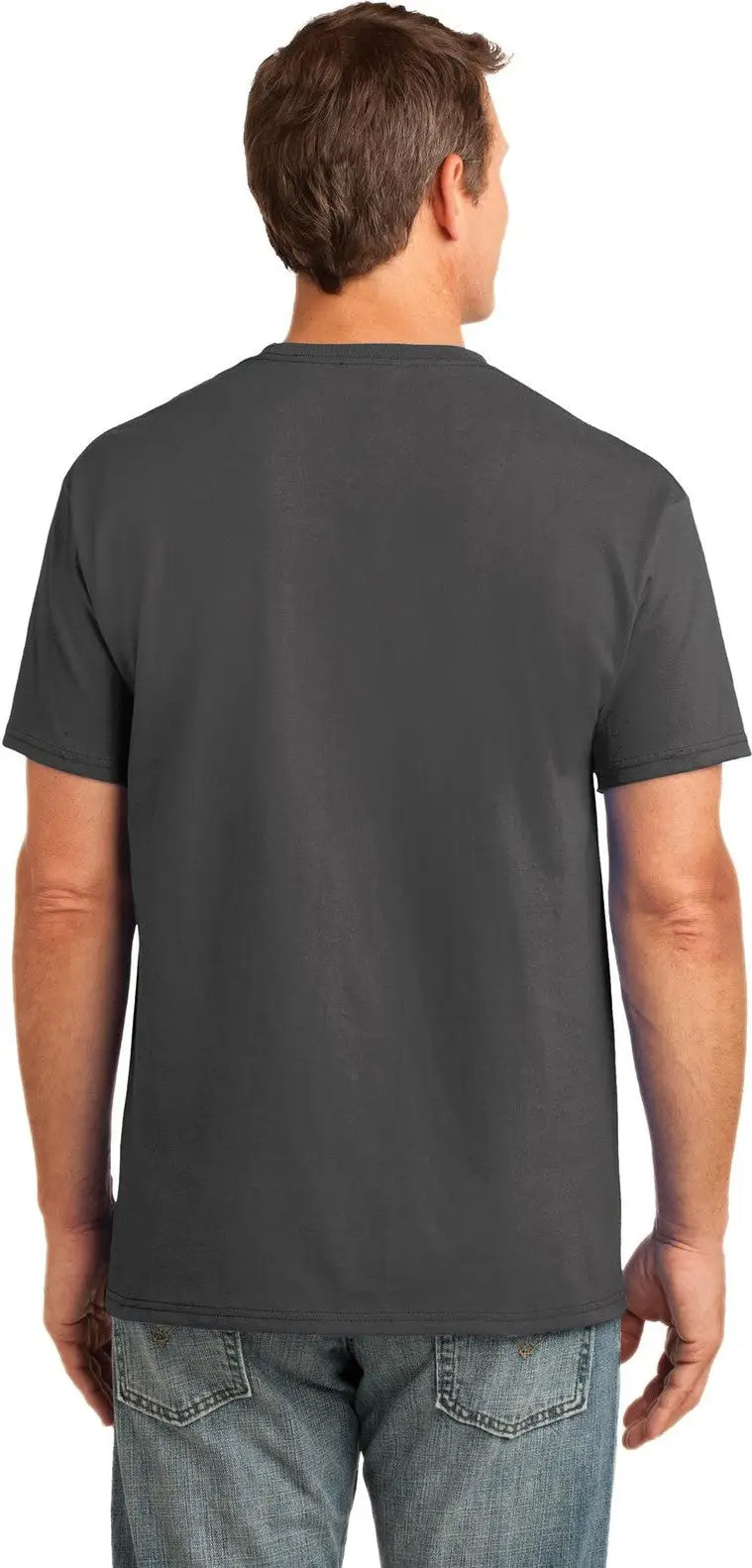 Port & Company Pc54p co Core Cotton Pocket Tee - Charcoal