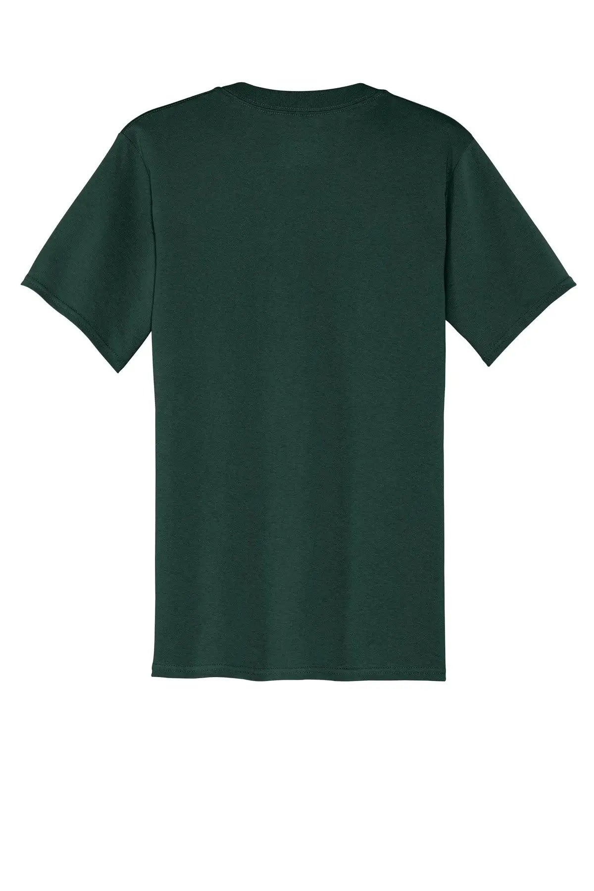 Port & Company Pc54p co Core Cotton Pocket Tee - Dark Green