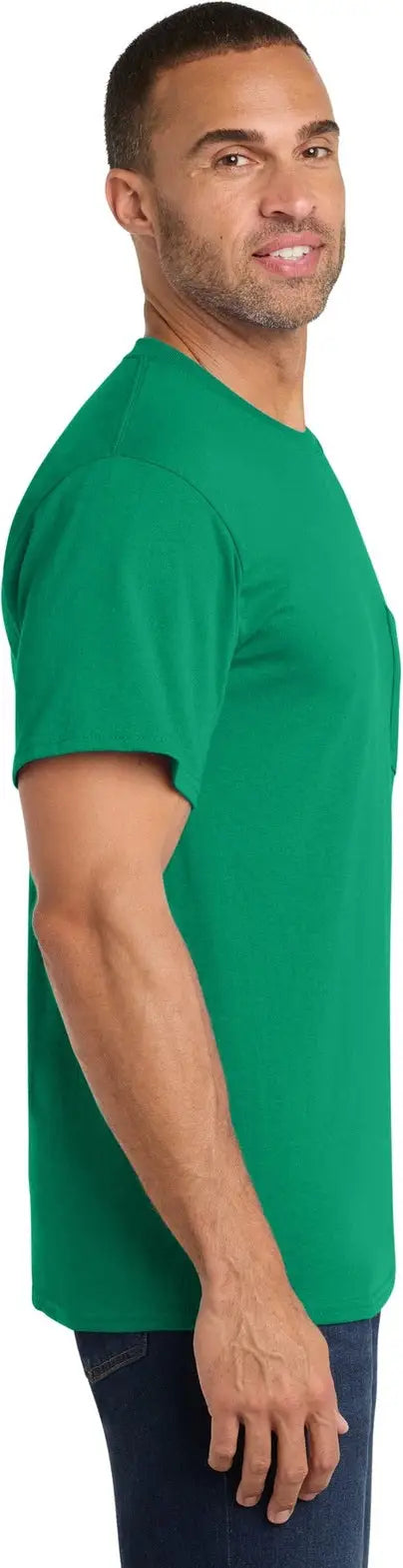 Port & Company Pc54p co Core Cotton Pocket Tee - Kelly