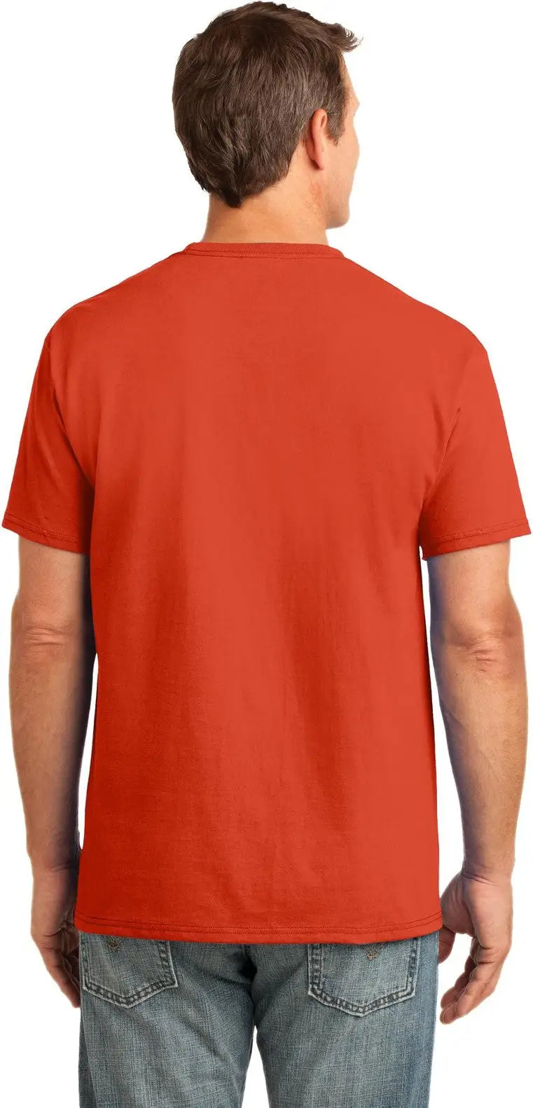 Port & Company Pc54p co Core Cotton Pocket Tee - Orange