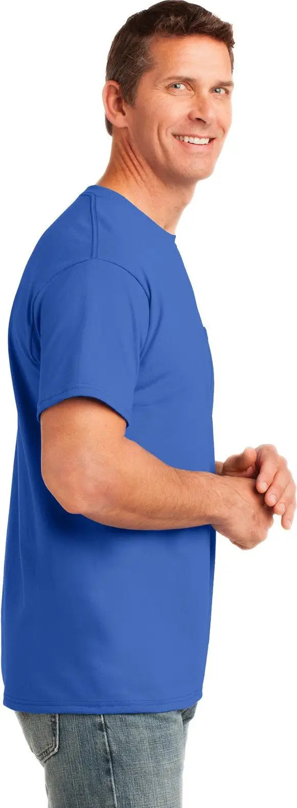 Port & Company Pc54p co Core Cotton Pocket Tee - Royal