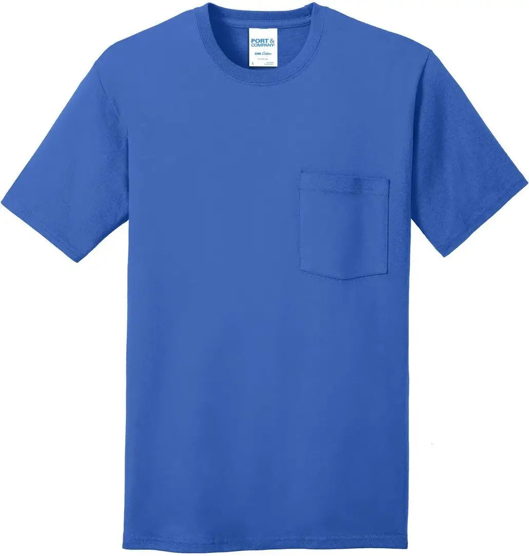 Port & Company Pc54p co Core Cotton Pocket Tee - Royal