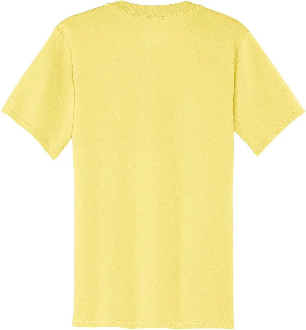 Port & Company Pc54p co Core Cotton Pocket Tee - Yellow - Adult s