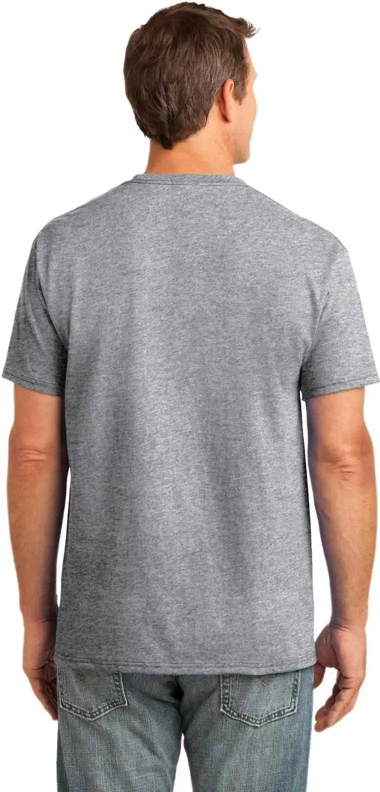 Port & Company Pc54p Core Cotton Pocket Tee - Athletic Heather