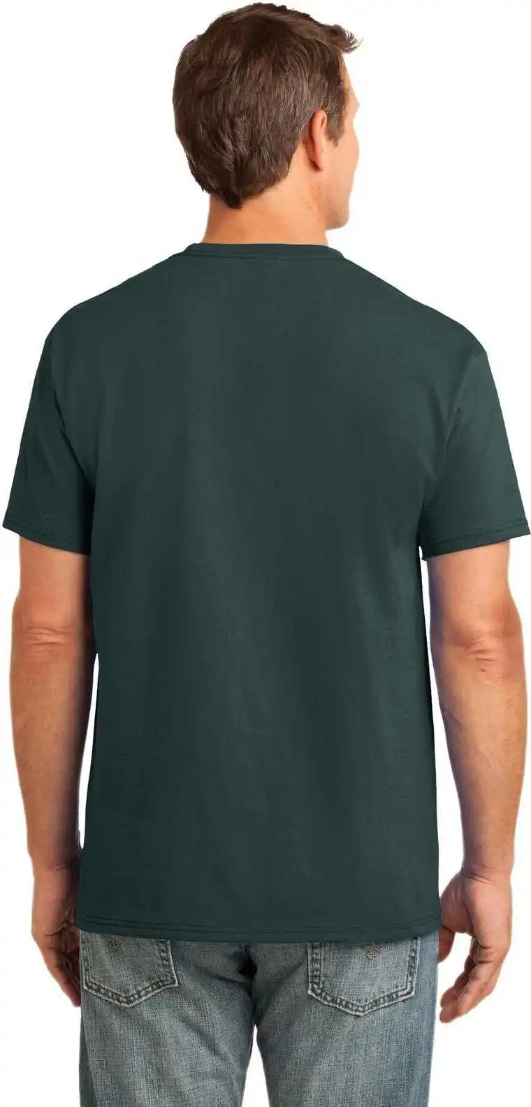 Port & Company Pc54p Core Cotton Pocket Tee Dark Green