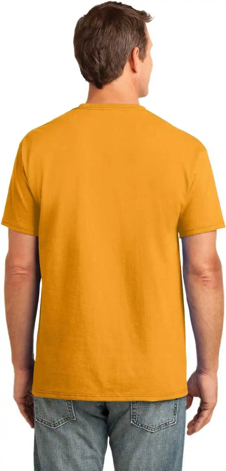 Port & Company Pc54p Core Cotton Pocket Tee - Gold
