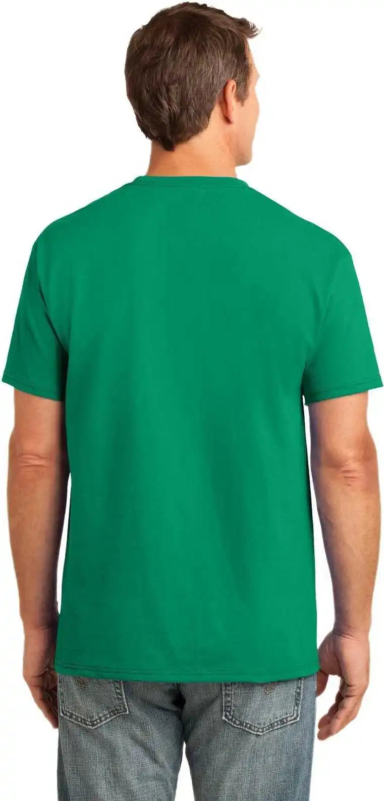 Port &amp; Company Pc54p Core Cotton Pocket Tee Kelly
