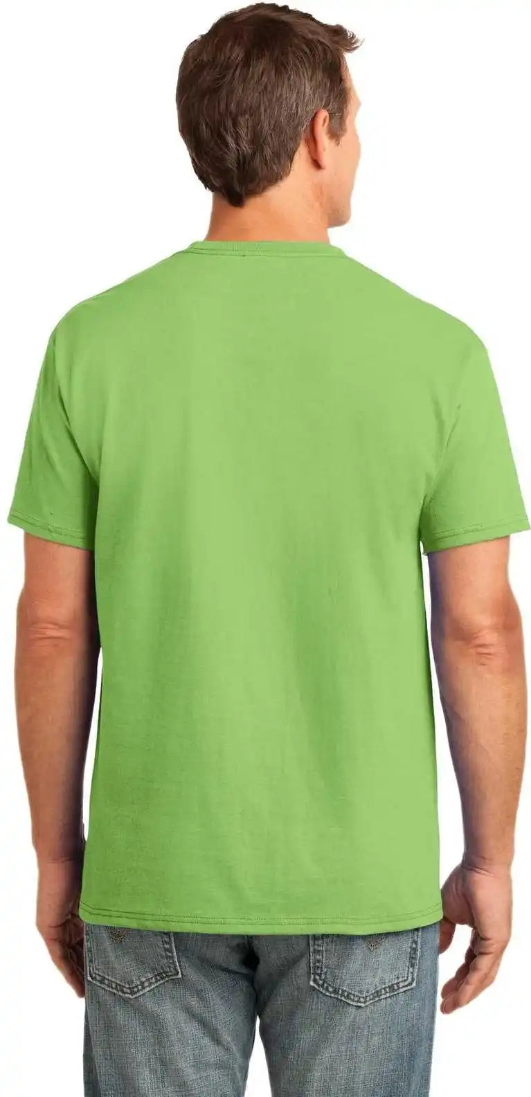 Port & Company Pc54p Core Cotton Pocket Tee Lime