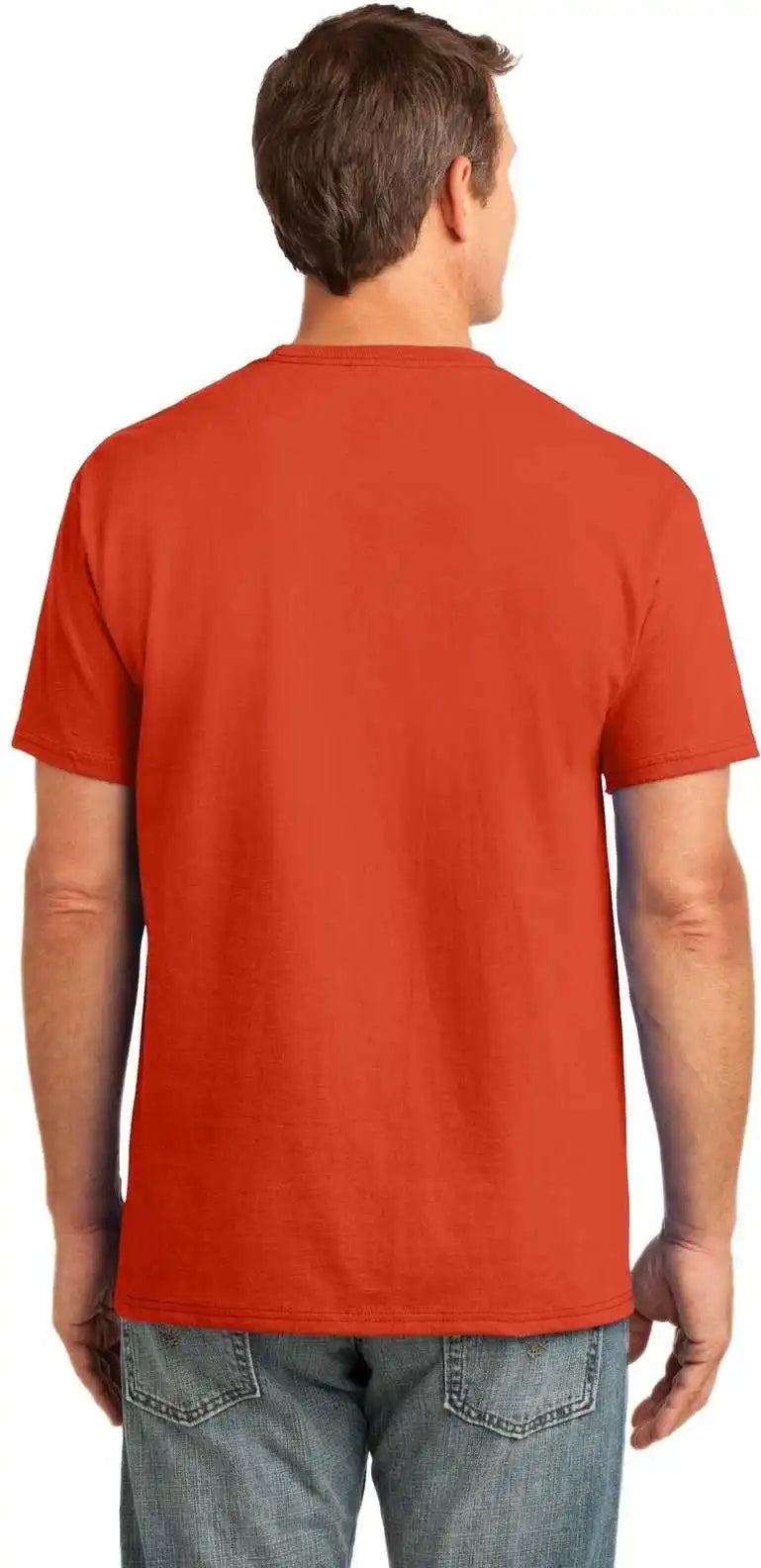 Port & Company Pc54p Core Cotton Pocket Tee Orange