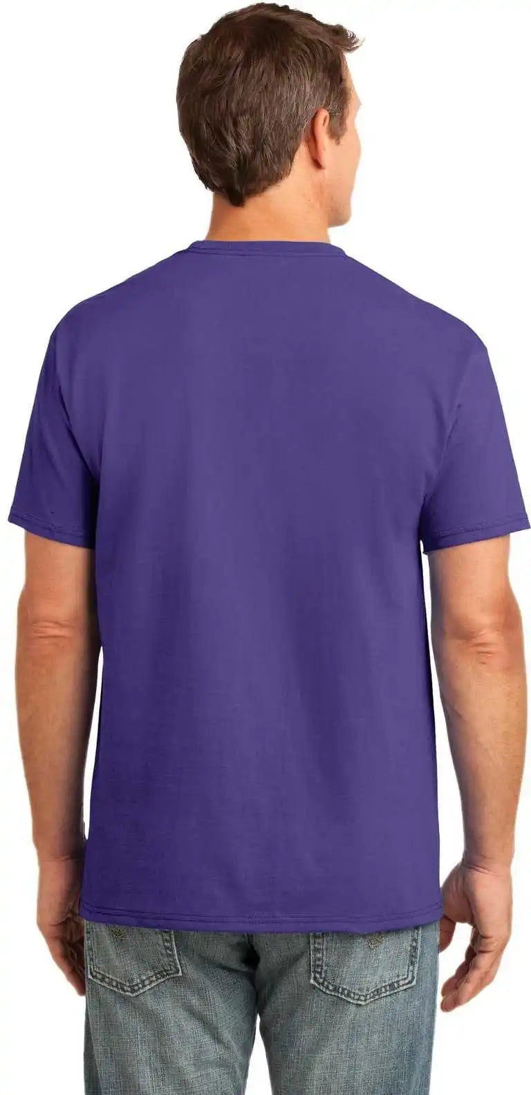 Port & Company Pc54p Core Cotton Pocket Tee - Purple