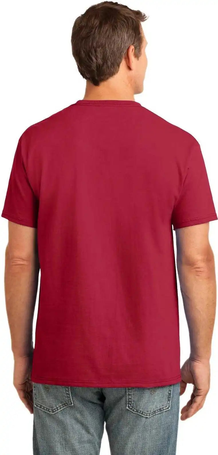 Port & Company Pc54p Core Cotton Pocket Tee Red