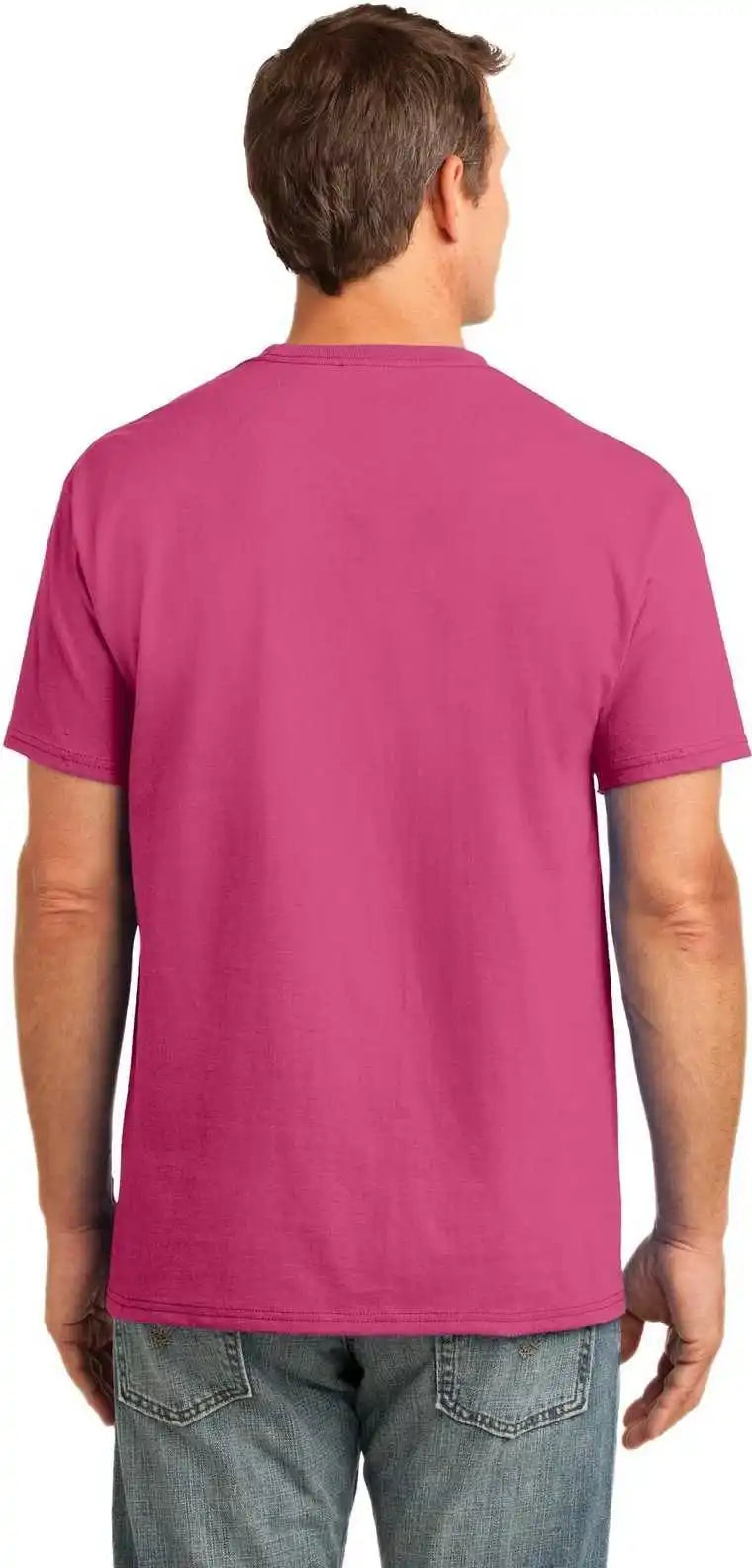 Port &amp; Company Pc54p Core Cotton Pocket Tee - Sangria