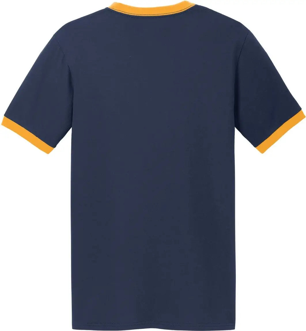 Port & Company Pc54r co Core Cotton Ringer Tee - Navy Gold