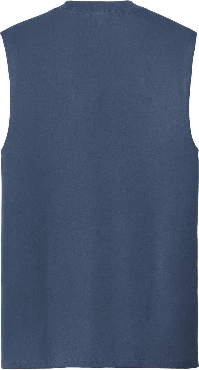 Port & Company Pc54sl co Core Cotton Sleeveless Tee - Navy