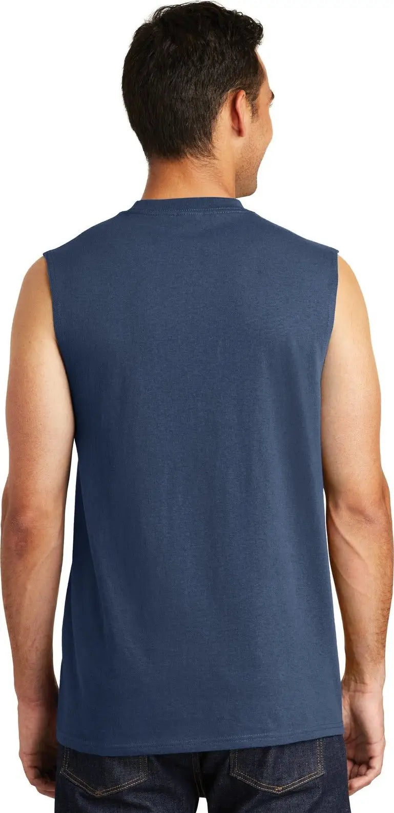 Port & Company Pc54sl co Core Cotton Sleeveless Tee - Navy