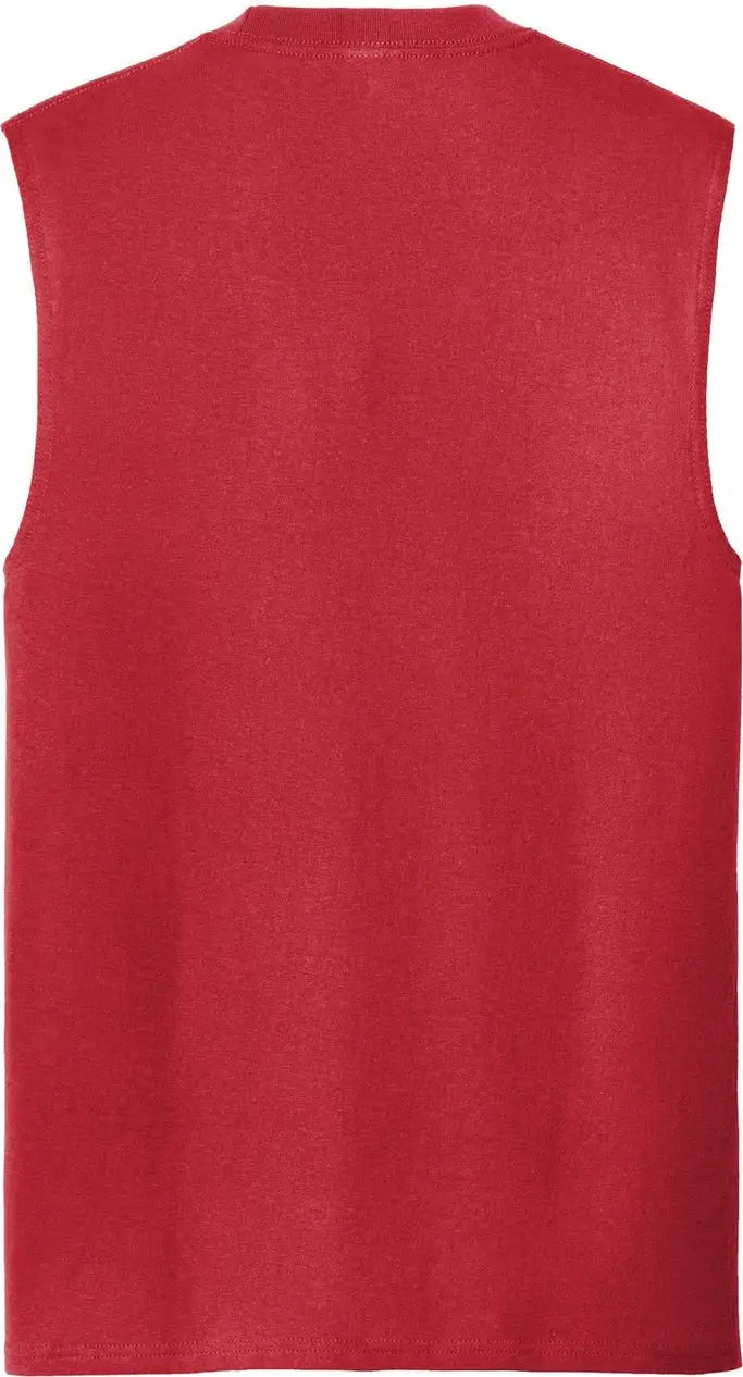 Port & Company Pc54sl co Core Cotton Sleeveless Tee - Red - Adult s