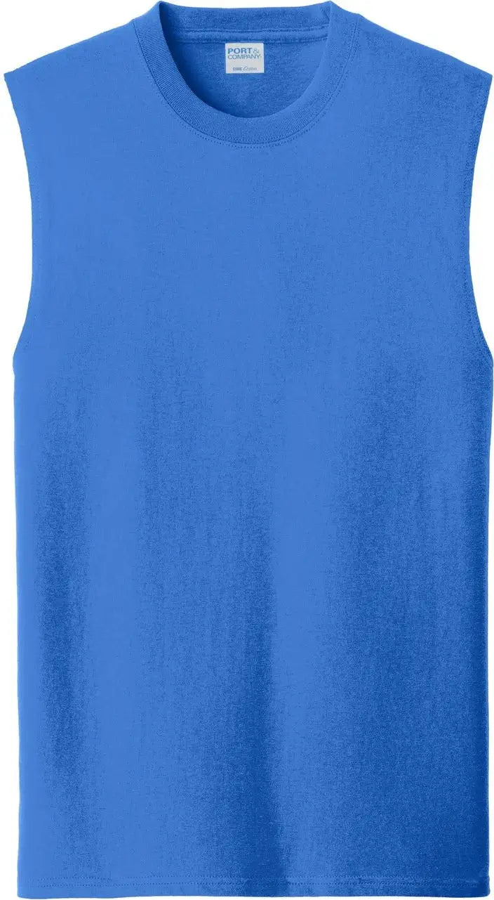 Port & Company Pc54sl co Core Cotton Sleeveless Tee - Royal